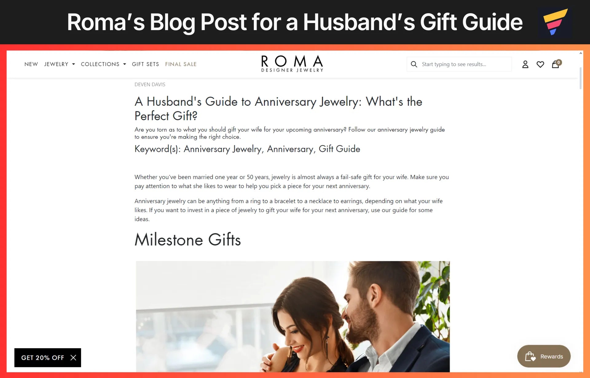 Roma’s Blog Post for a Husband’s Gift Guide