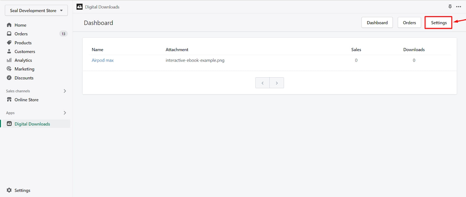 Sell eBooks on Shopify - Choose settings to edit email templates