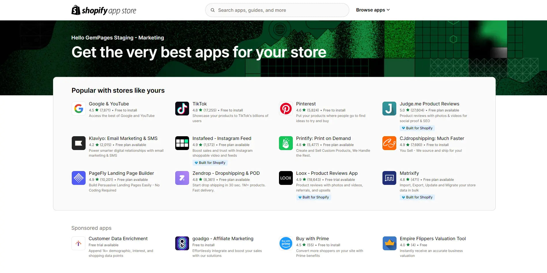 shopify-apps-store