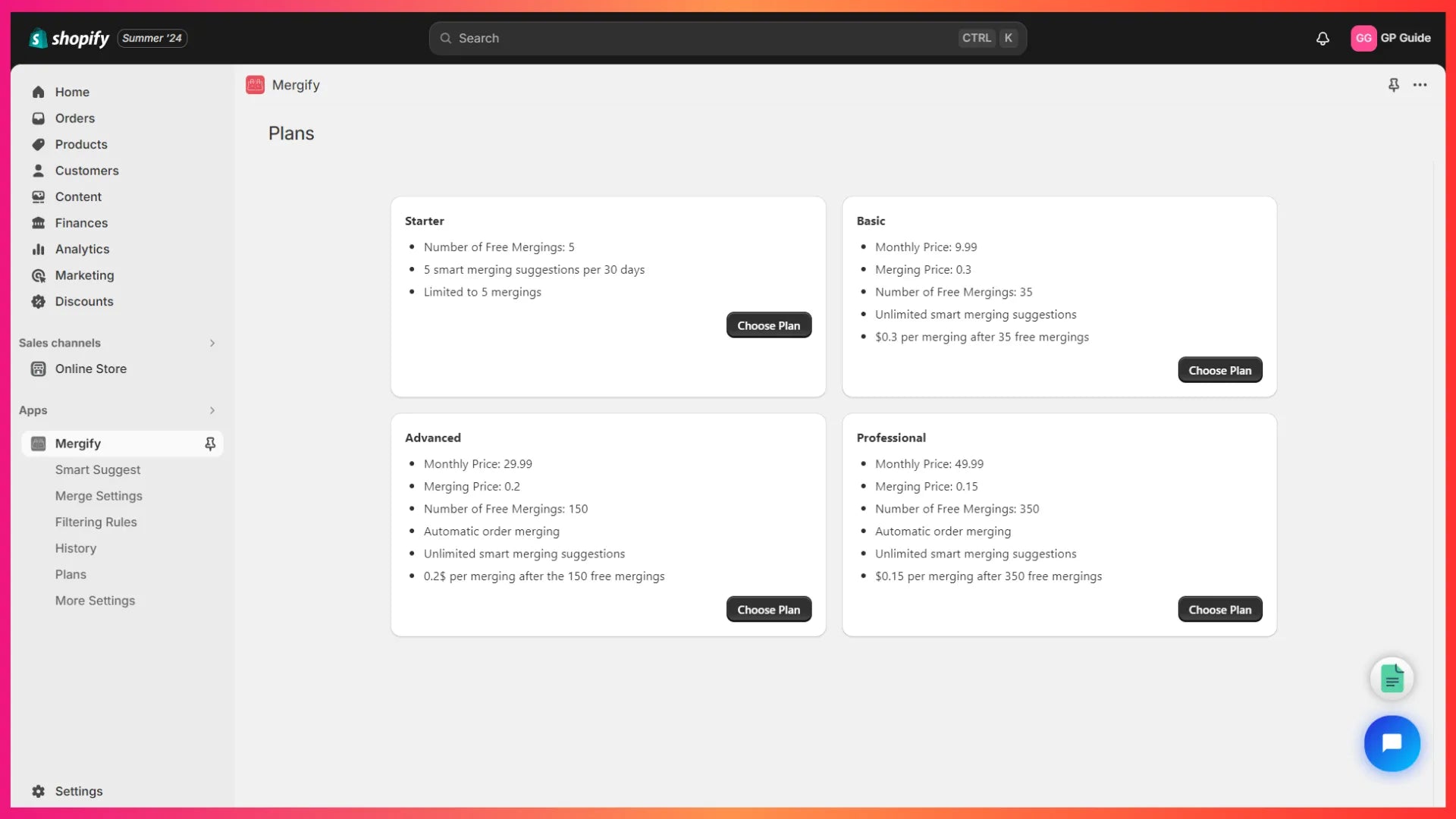 Mergify 应用程序的定价计划