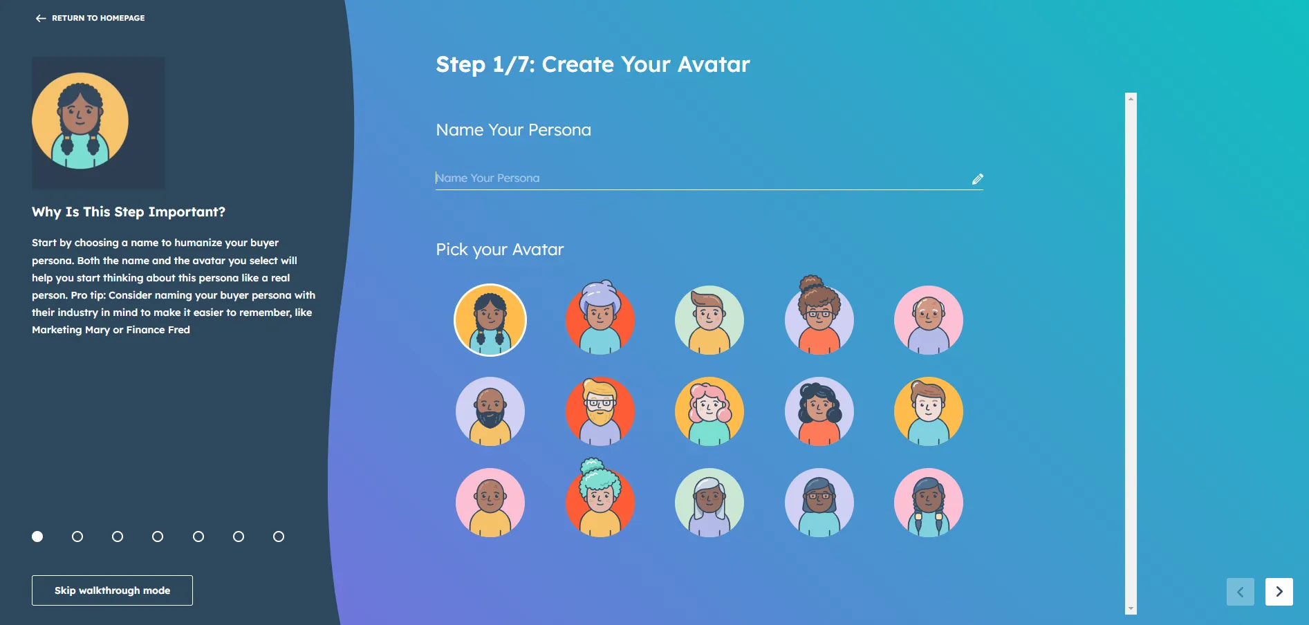 Hubspot free buyer personas identification tool