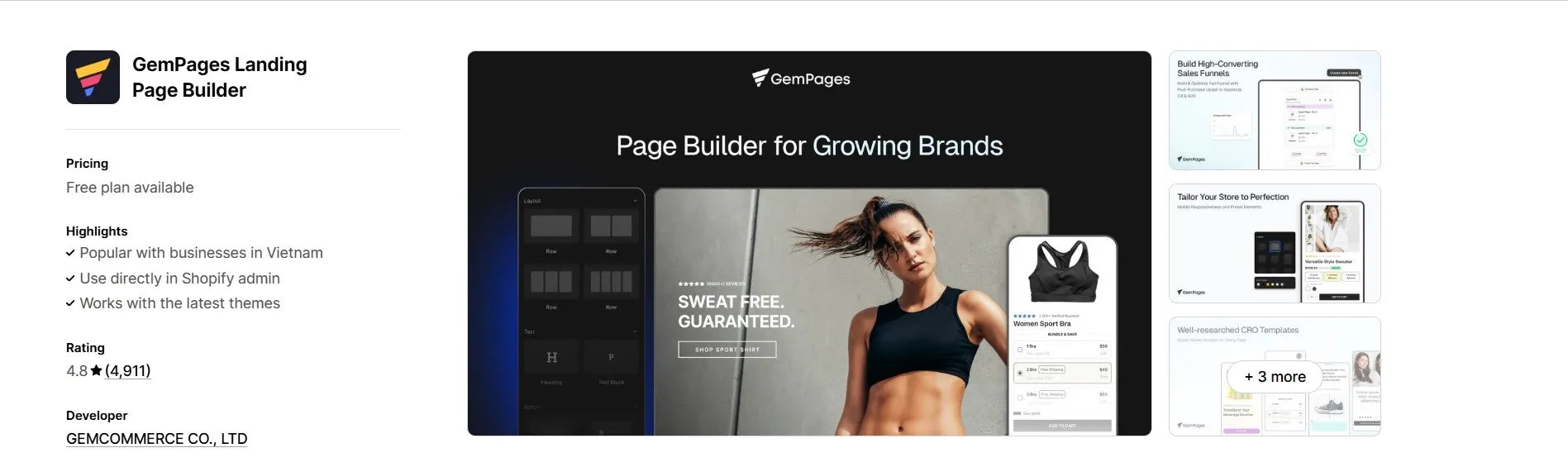 vitamin & supplements shopify app gempages