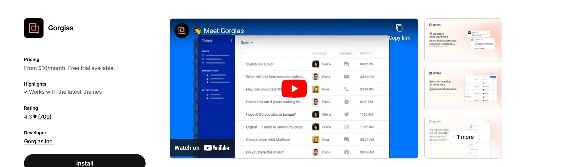 vitamin & supplements shopify app gorgias