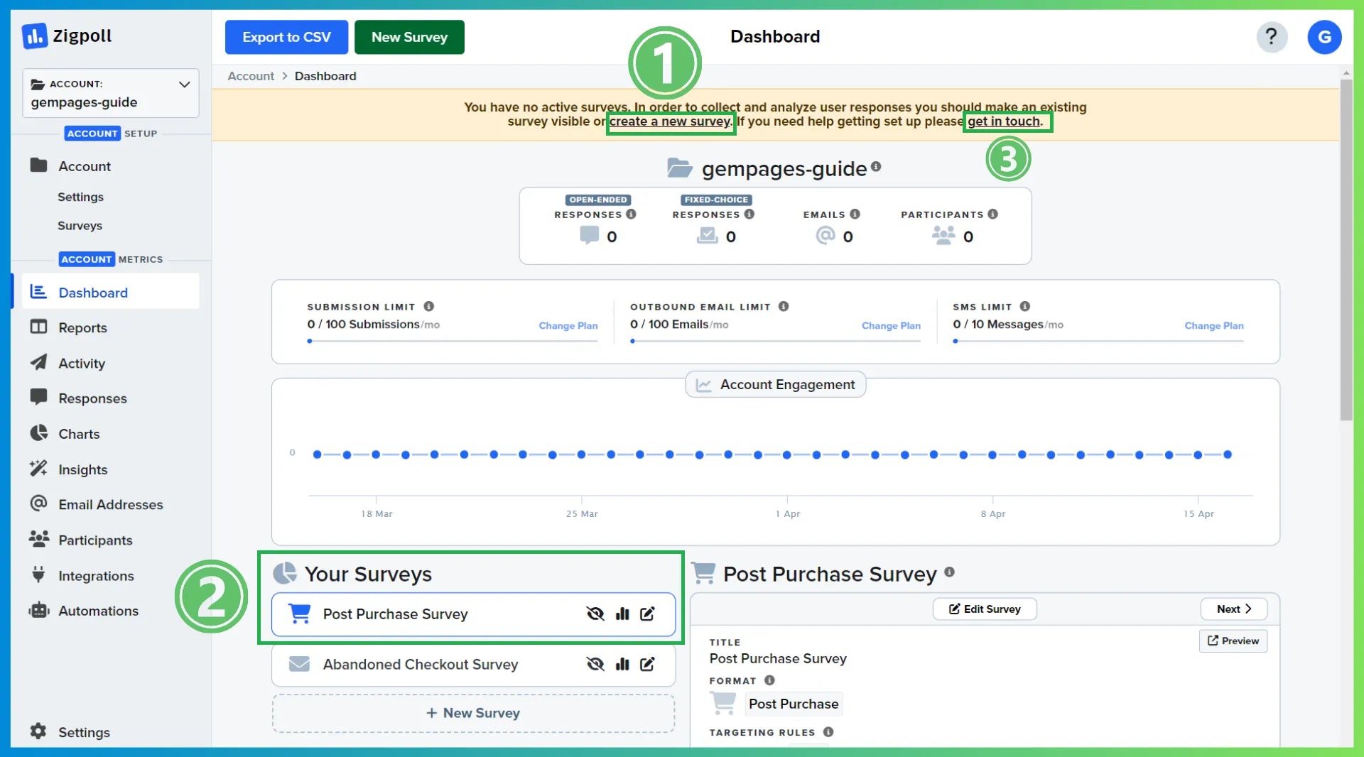 Zigpoll app dashboard