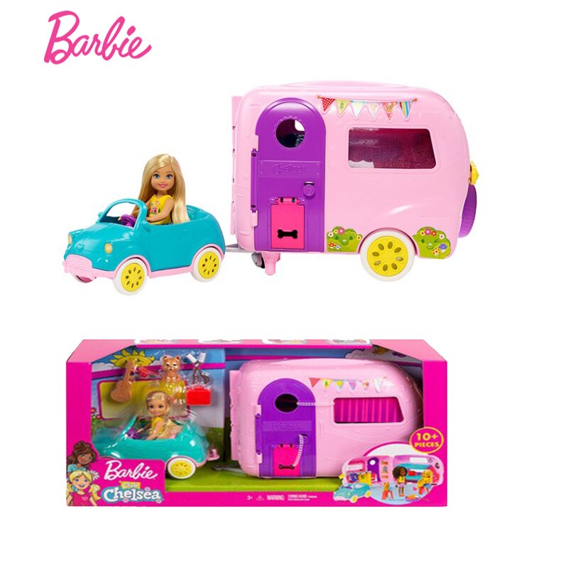 a barbie camper car