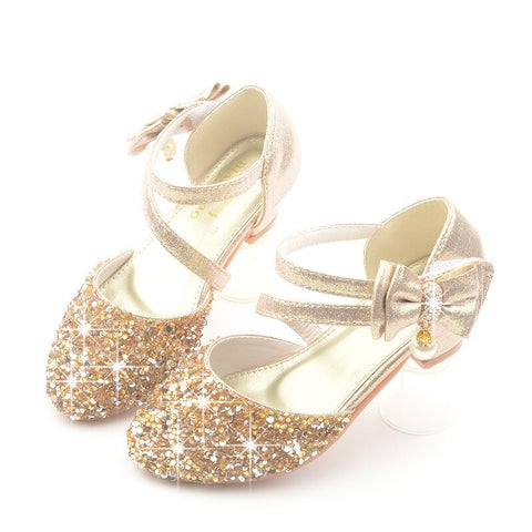 gold baby sandals size 4