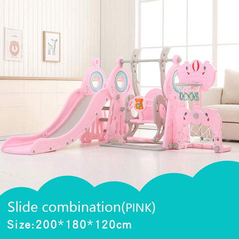 5 In 1 Baby Slides And Swing Chair Basketball Stand Story Home