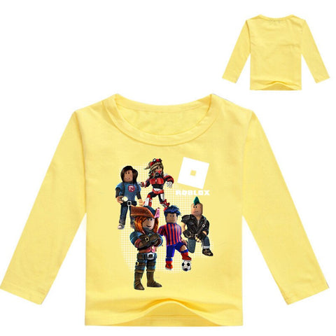 New Long Sleeve T Shirt Boy And Girl Spring And Autumn O Game Neck Col Forzey Com - free roblox pin codes no human vef