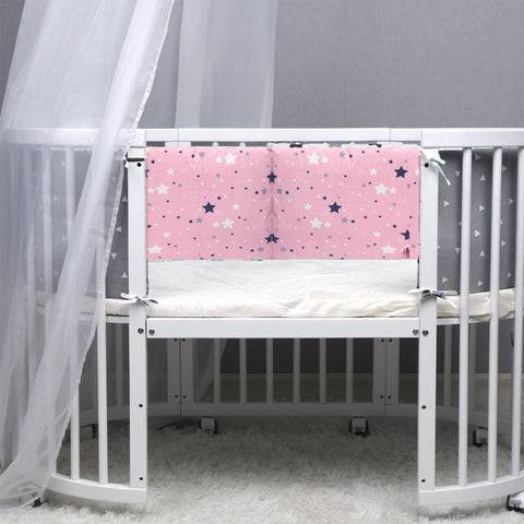 Newborn Cotton Breathable Crib Bumper Pad Baby Safety Bumper Guard