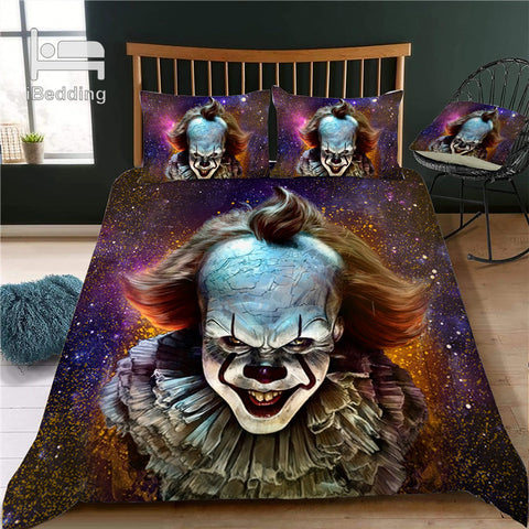 Hot Horror And Funny Pennywise The Clown 3d Bedding Set Printed