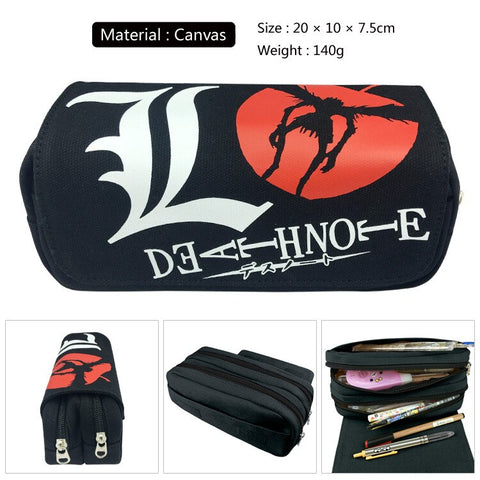 Collectables Anime Death Note L Zip Pencil Case Pen Bag Canvas Make Up Bag Shool Stationery Other Japanese Anime Utit Vn