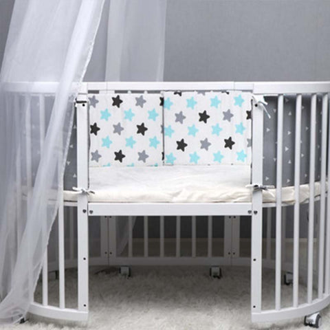 Newborn Cotton Breathable Crib Bumper Pad Baby Safety Bumper Guard