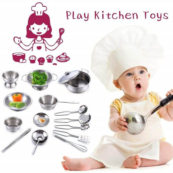 little girl cooking set