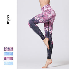 floral gym tights