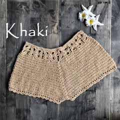 crochet swim shorts