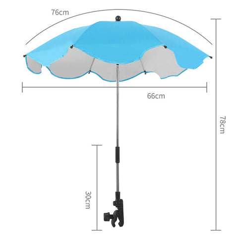 umbrella stroller with large sun shade