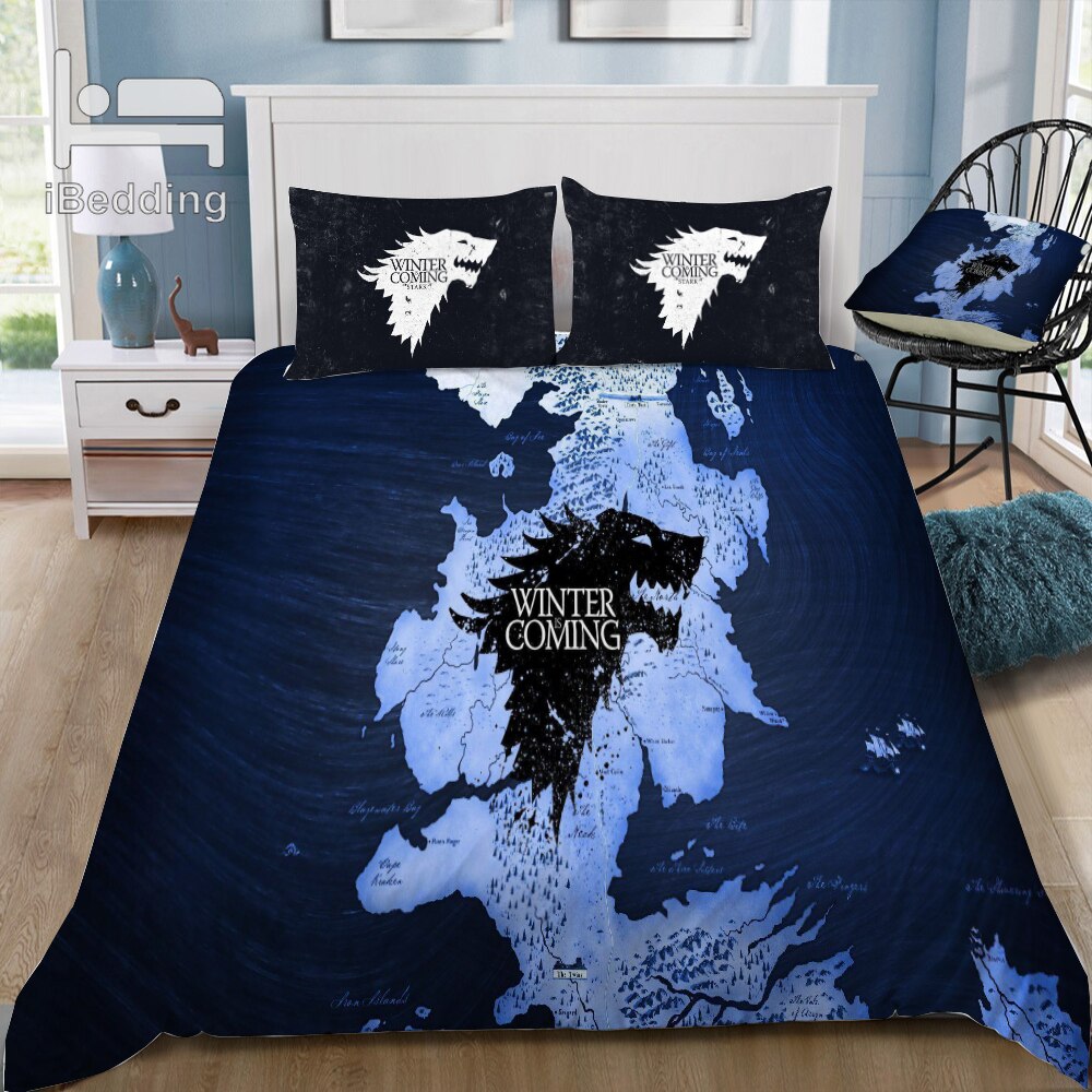 New Winter Is Come Movie 3d Bedding Set Printed Duvet Cover Set