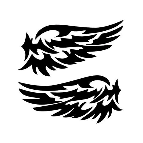 Guardian Angel Wings Lovely Reflective Car Stickers Fashion Car