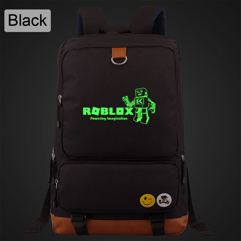 Roblox Casual Canvas Women S Backpack Luminous Solid Simple Men Studen Farzey Com - roblox usb charging mochila students backpack student school