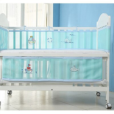 Breathable Mesh Summer Baby Bedding Bumper Anti Collision Crib