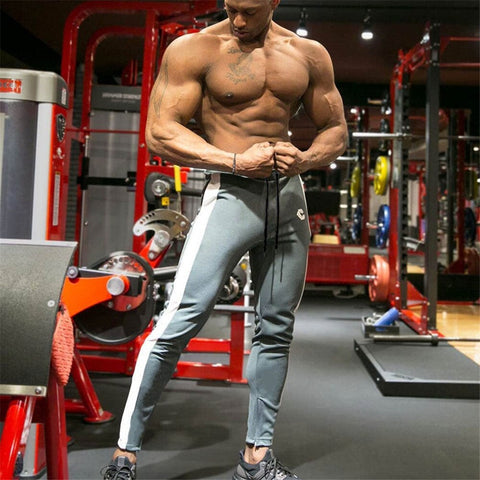 Gym Pants Men Joggers Skinny Sweatpants Fitness Bodybuilding Sport Images, Photos, Reviews