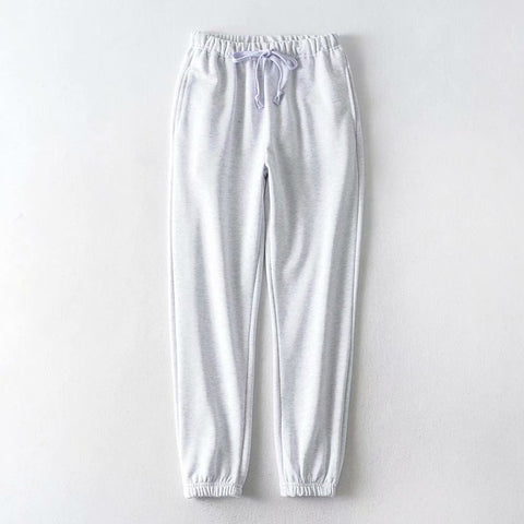 white casual joggers