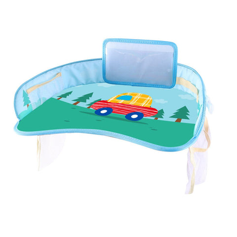 Baby Car Seat Tray Cartoon Stroller Kids Toy Food Water Holder