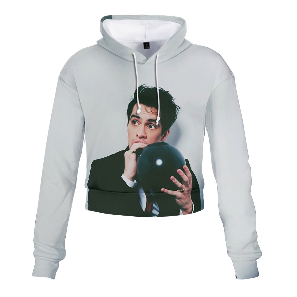 panic at the disco cropped hoodie