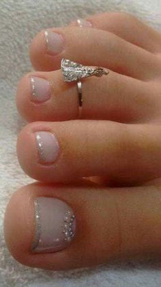  French Toe Nail Designs