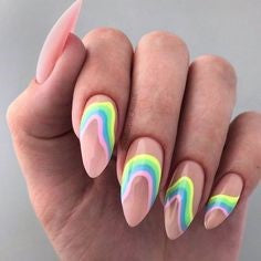 Rainbow Nail Design
