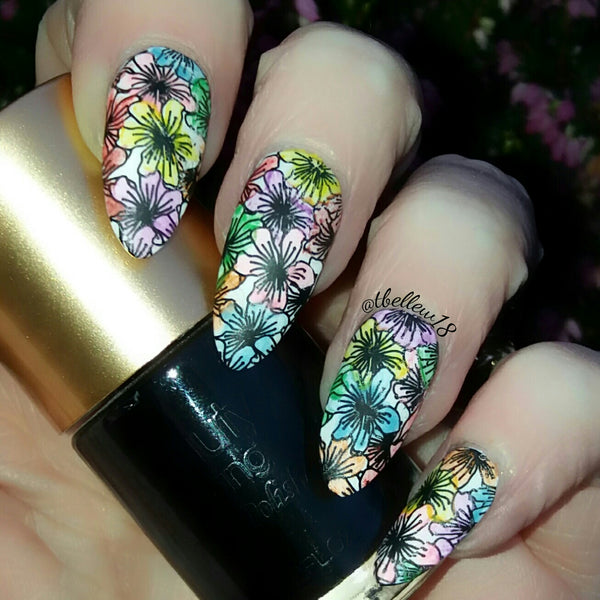 Flower Nail Stamping Plate