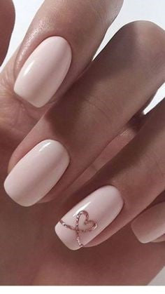 Elegant Nail Design for Valentine's Day