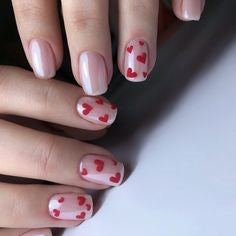 Water Decals Love Nail Design for Valentine's Day