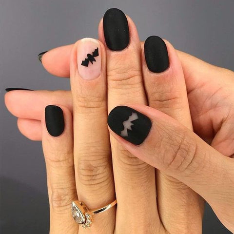 halloween bat nails