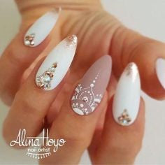 Newest Nail Designs-6 White nude nails