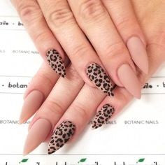 Newest Nail Designs-9 Leopard print nude nails