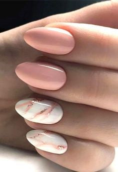Newest Nail Designs-12 White Marble nails