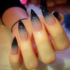Newest Nail Designs-38 Ombre stiletto nails