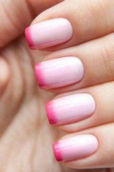  Newest Nail Designs-47 Pink French nails