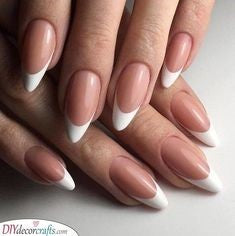Newest Nail Designs-50 Oval French nails