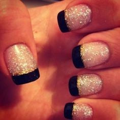 French New Year Nail Design