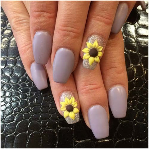 3D Nail Sunflowers - Etsy