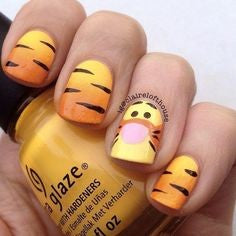 Tigger Nail Design