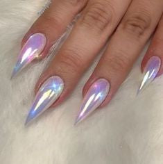 Glitter Holographic Nail Design