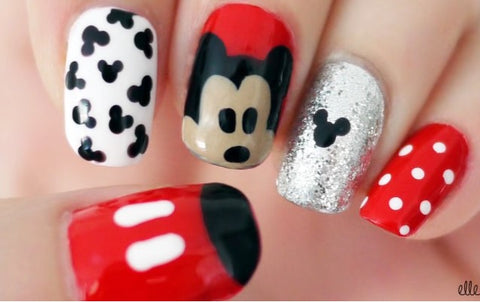 Mikey Mouse Nail Art