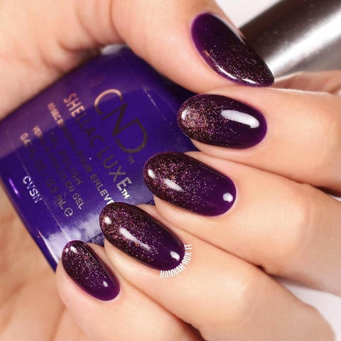 Purple And Bronze Glitter Design