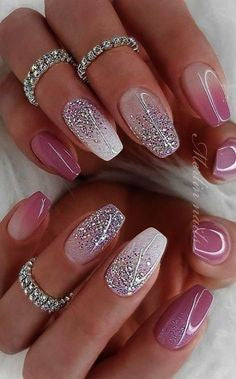 cute sparkly nails