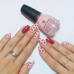 cute valentine nail designs
