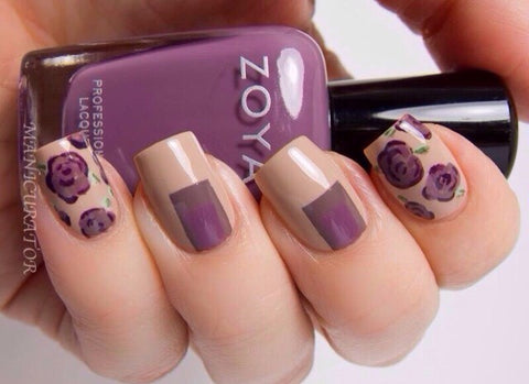 Best Stunning Floral Nail Designs-6