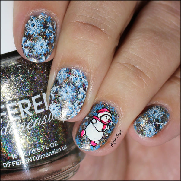 Deer Holiday Nail Art Design ft. BeautyBigBang!